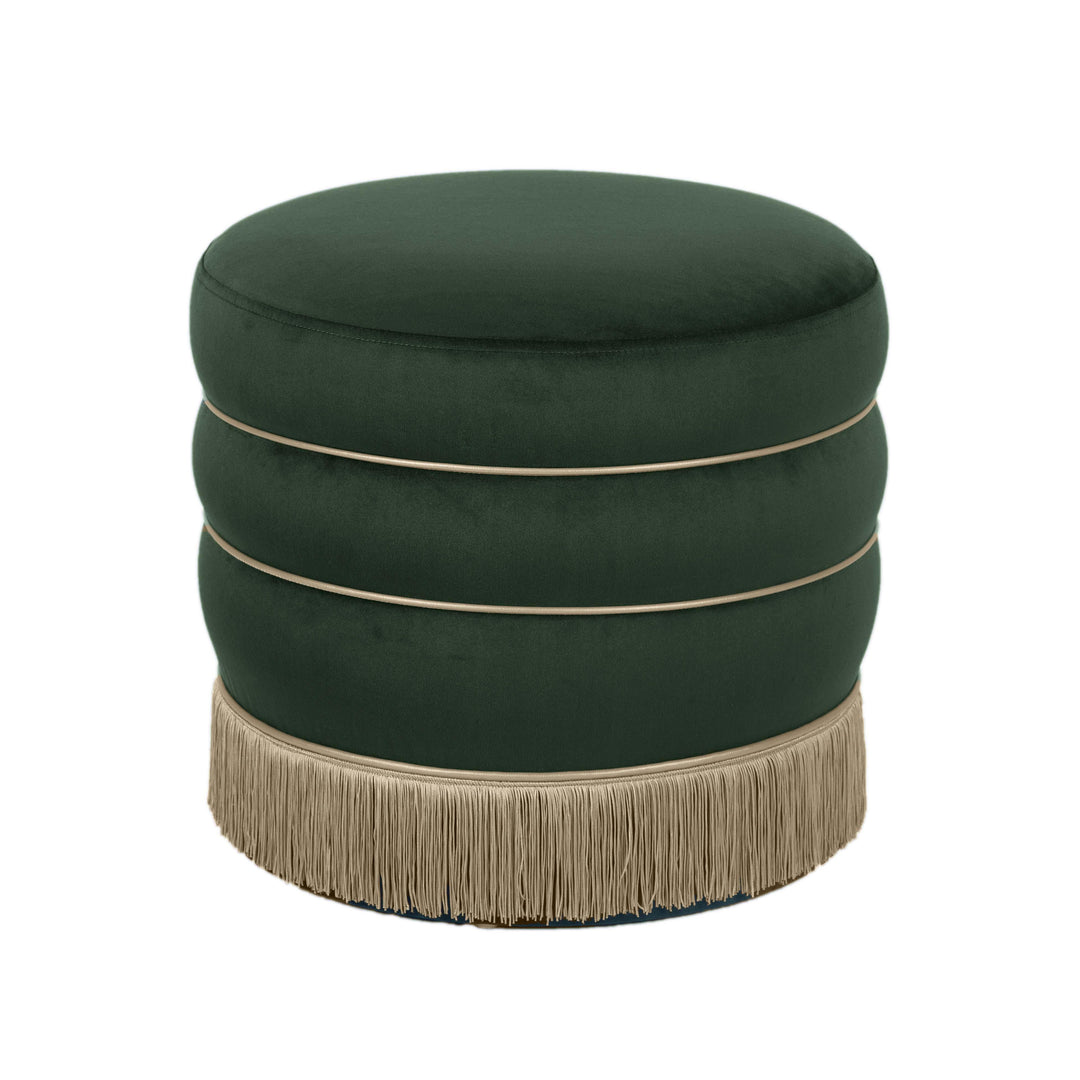 Lakka Performance Velvet Ottoman