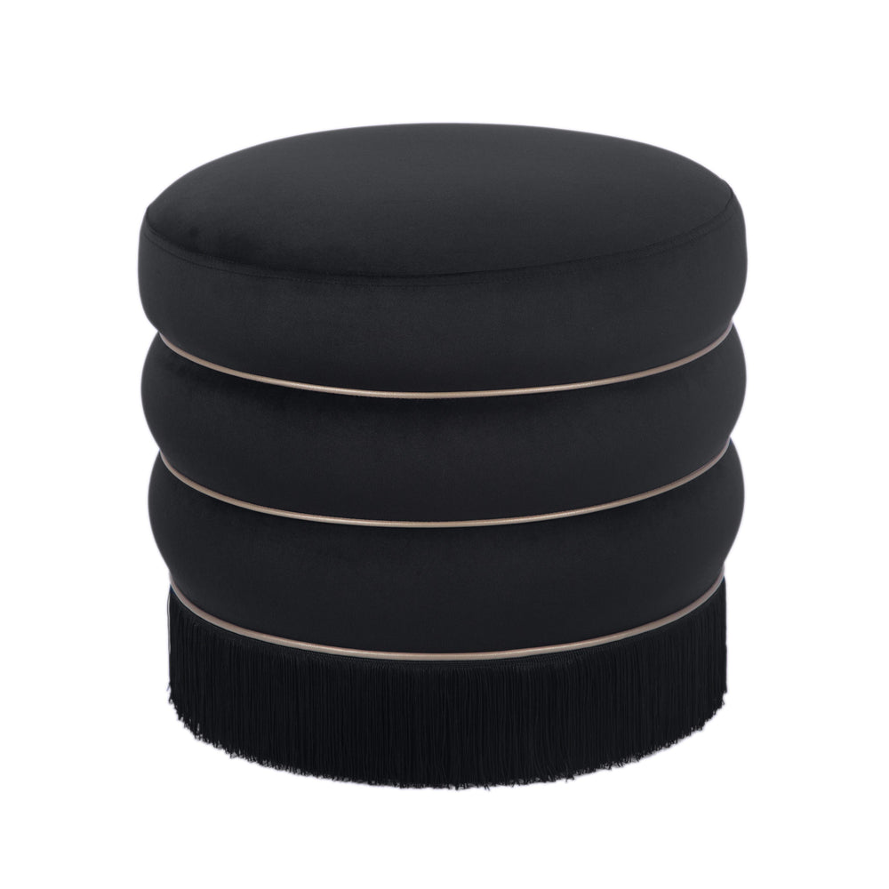 Lakka Performance Velvet Ottoman