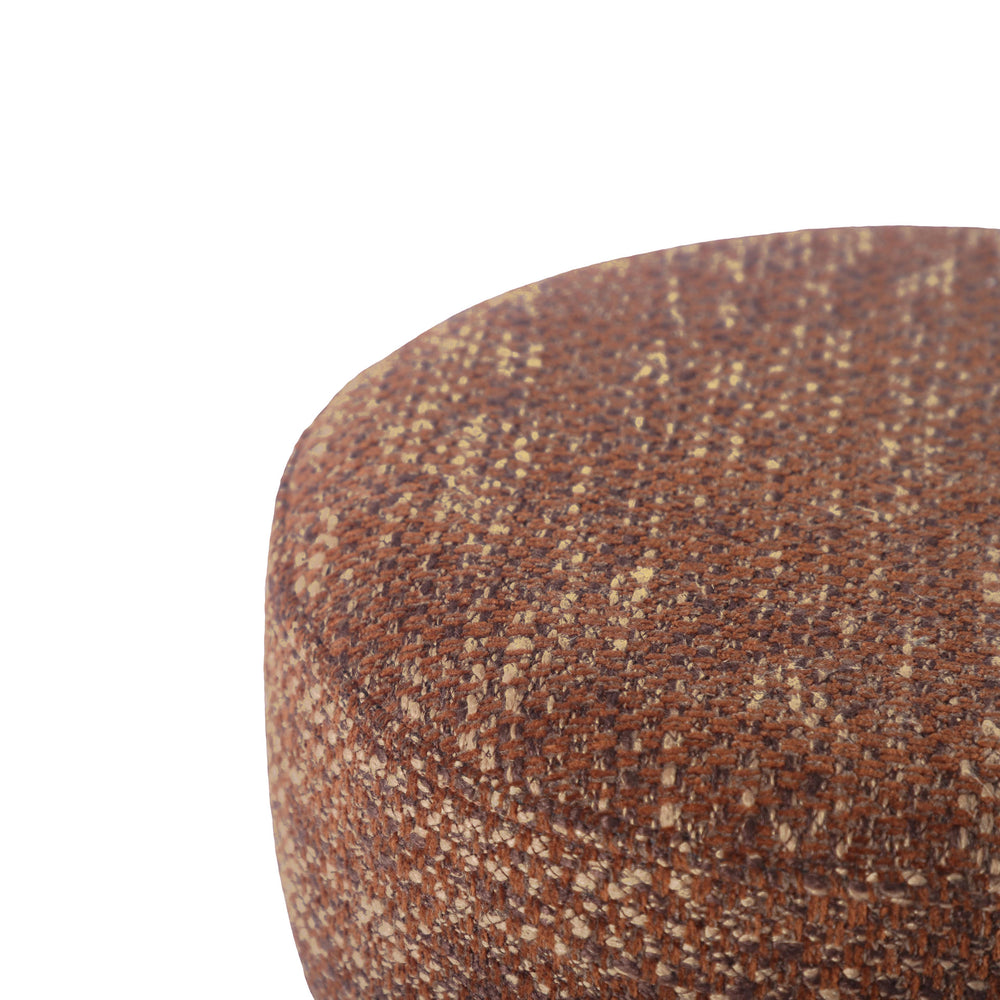 Claire Textured Accent Stool - Brown
