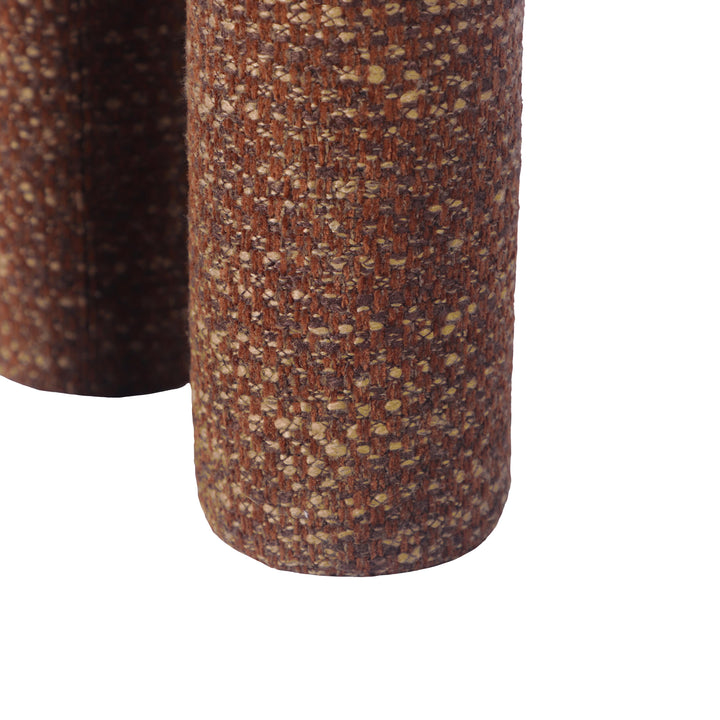 Claire Textured Accent Stool - Brown