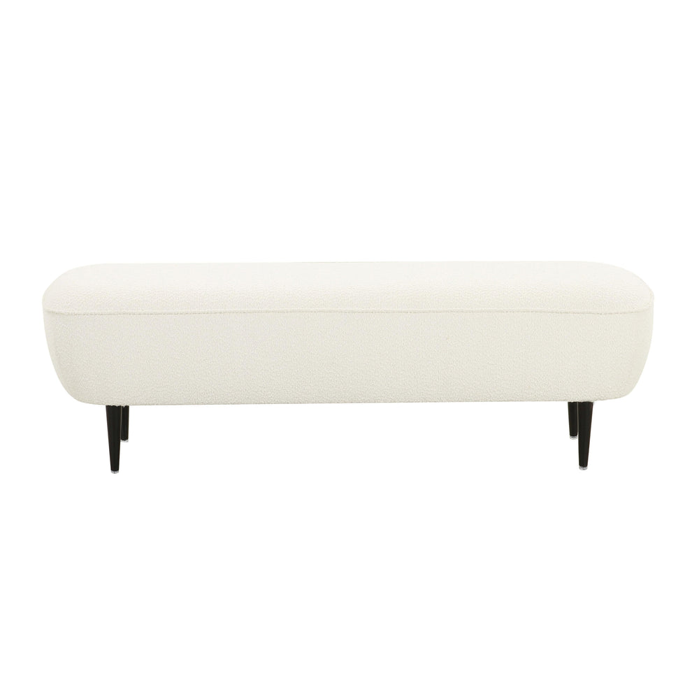 Denise 51" Cream Performance Boucle Bench