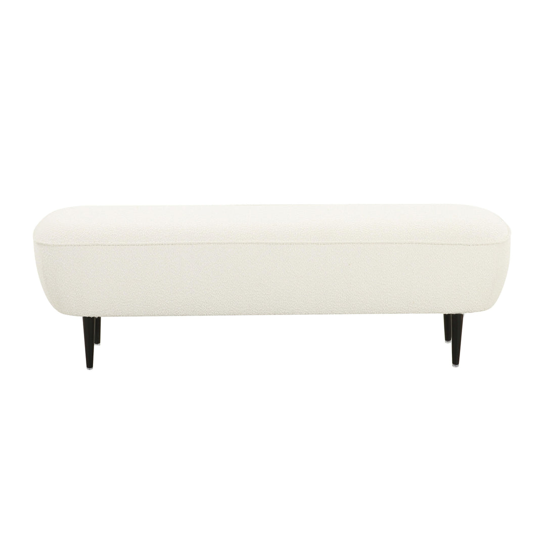 Denise 51" Cream Performance Boucle Bench