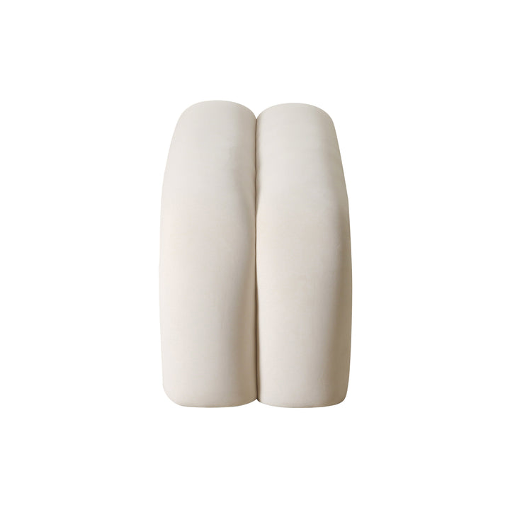 Leigh 56" Cream Performance Velvet Channeled Bench