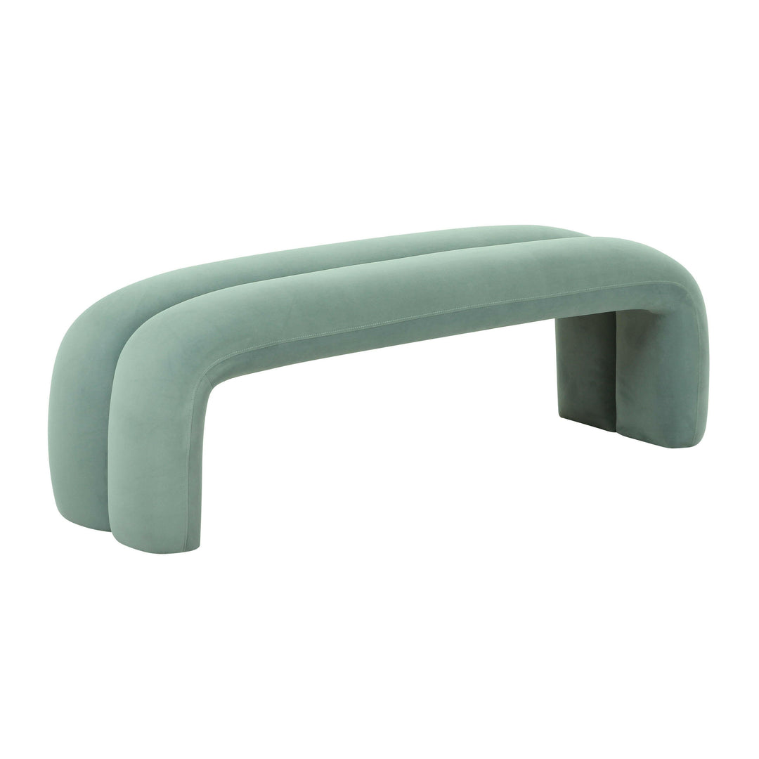 tov-furniture-tov-oc68825-leigh-green-velvet-channeled-bench
