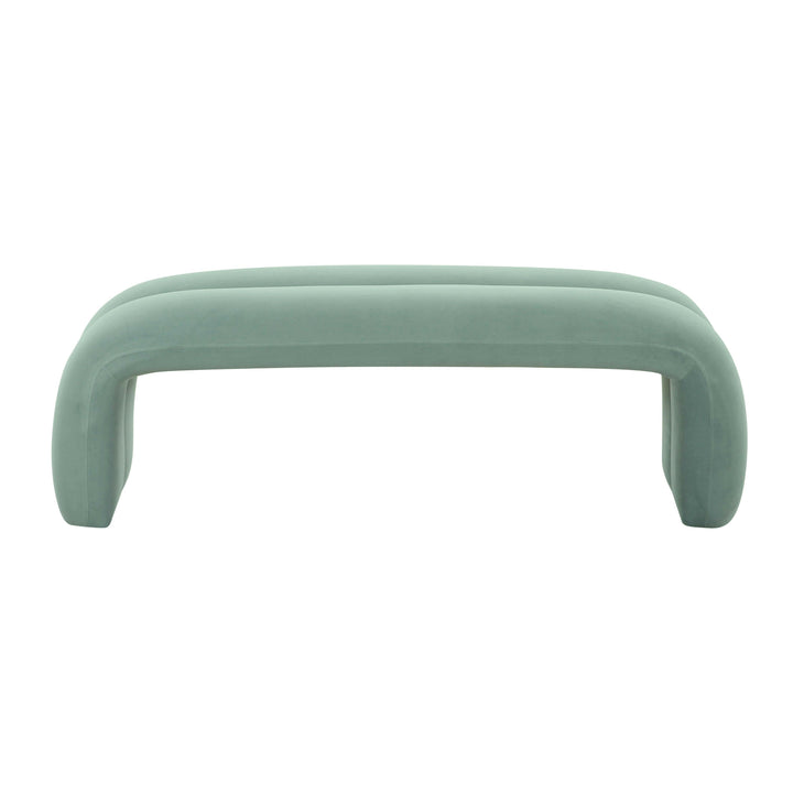 tov-furniture-tov-oc68825-leigh-green-velvet-channeled-bench