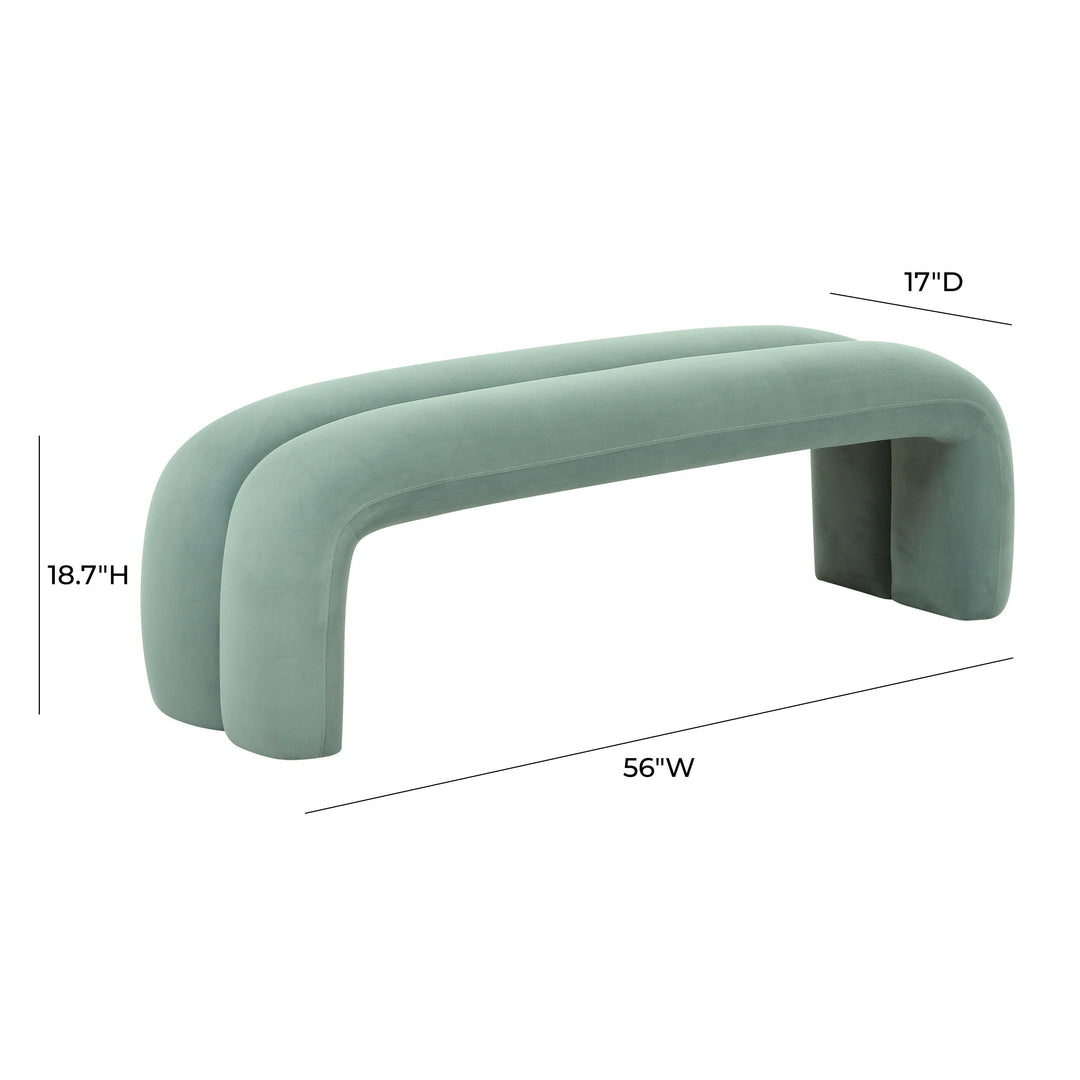 tov-furniture-tov-oc68825-leigh-green-velvet-channeled-bench