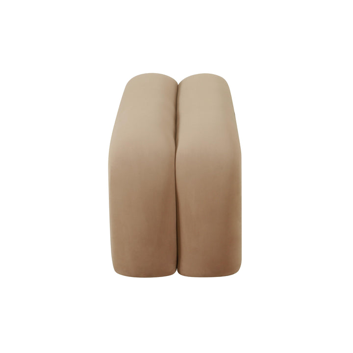Leigh 56" Taupe Performance Velvet Channeled Bench