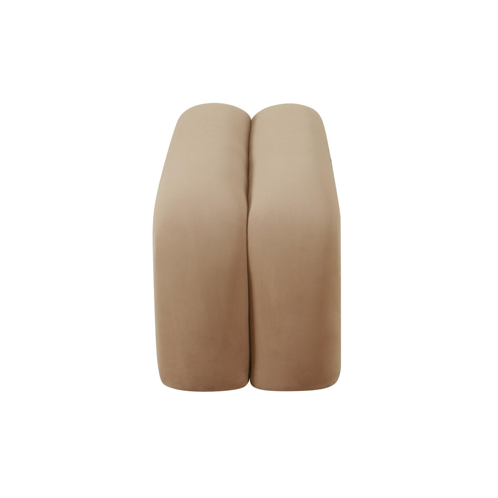 Leigh 56" Taupe Performance Velvet Channeled Bench