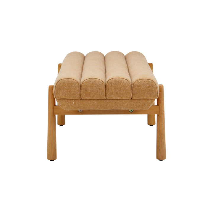 Julianna 56" Yellow Textured Performance Fabric Bench