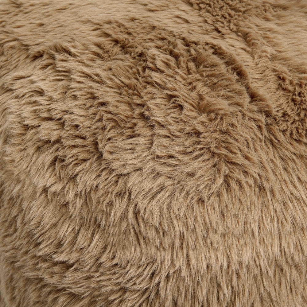 Britt Contract-Grade Vegan Shearling Ottoman