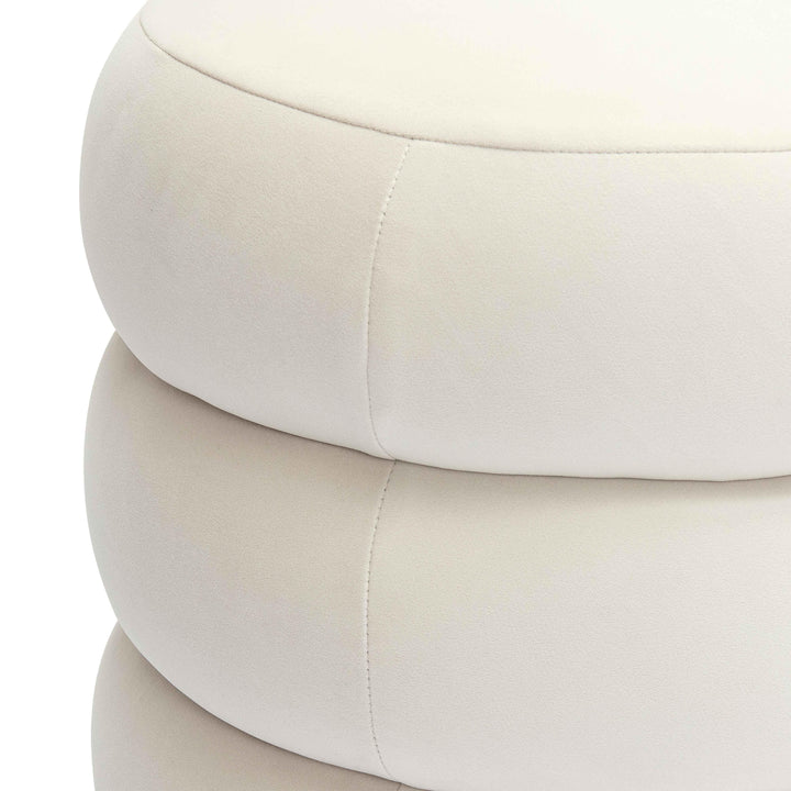 Stefanie Performance Velvet Ottoman