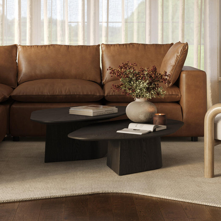 Roche 2-Piece Black Ash Nesting Coffee Table Set