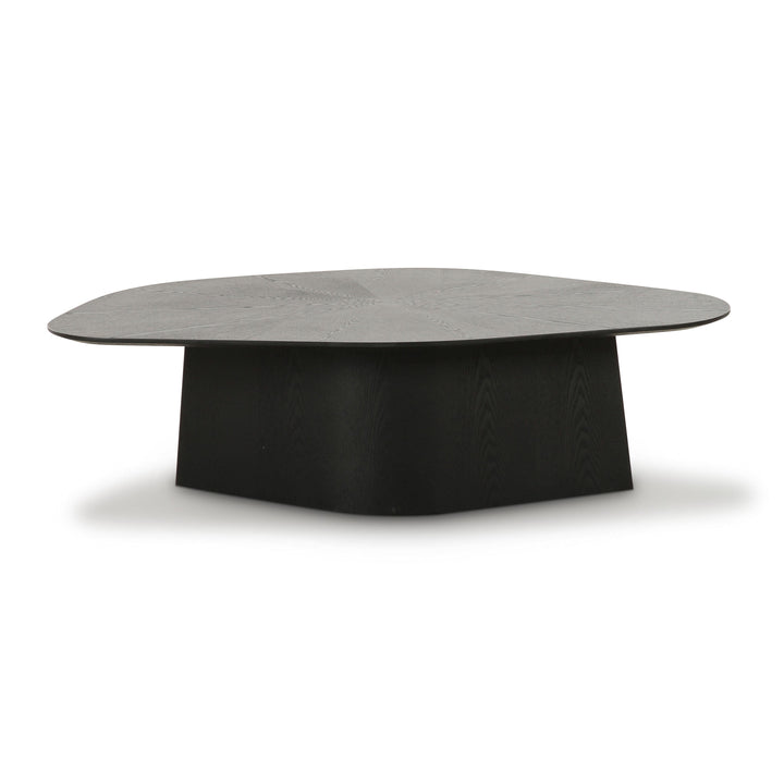 Roche 48" Black Ash Geometric Coffee Table