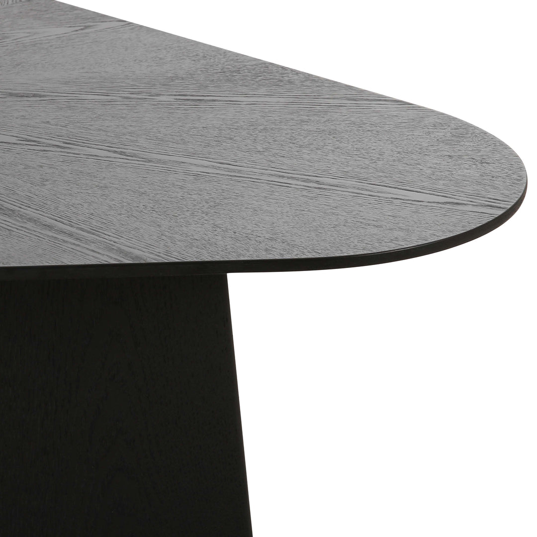 Roche 48" Black Ash Geometric Coffee Table