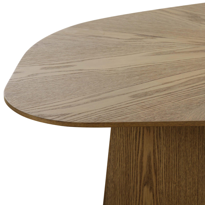 Roche 48" Brown Ash Geometric Coffee Table