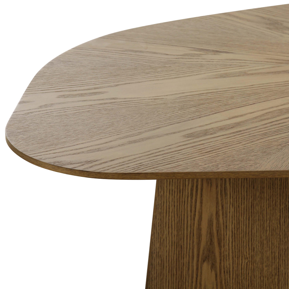 Roche 48" Brown Ash Geometric Coffee Table