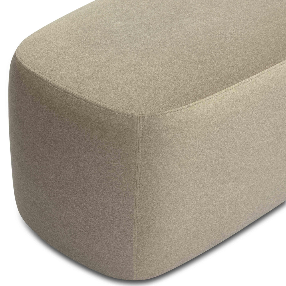 Graceland 54" Taupe Performance Faux Mohair Bench