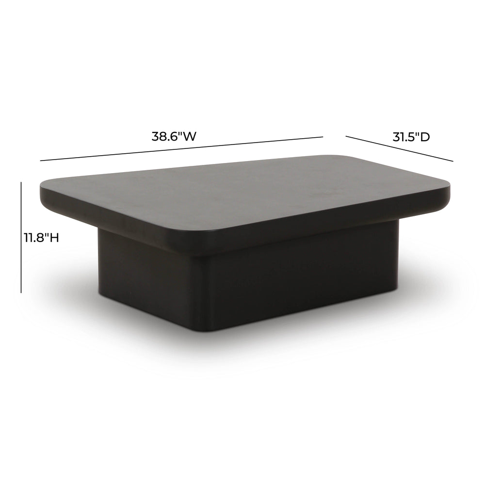 Yoko Black Coffee Table (32"-39")