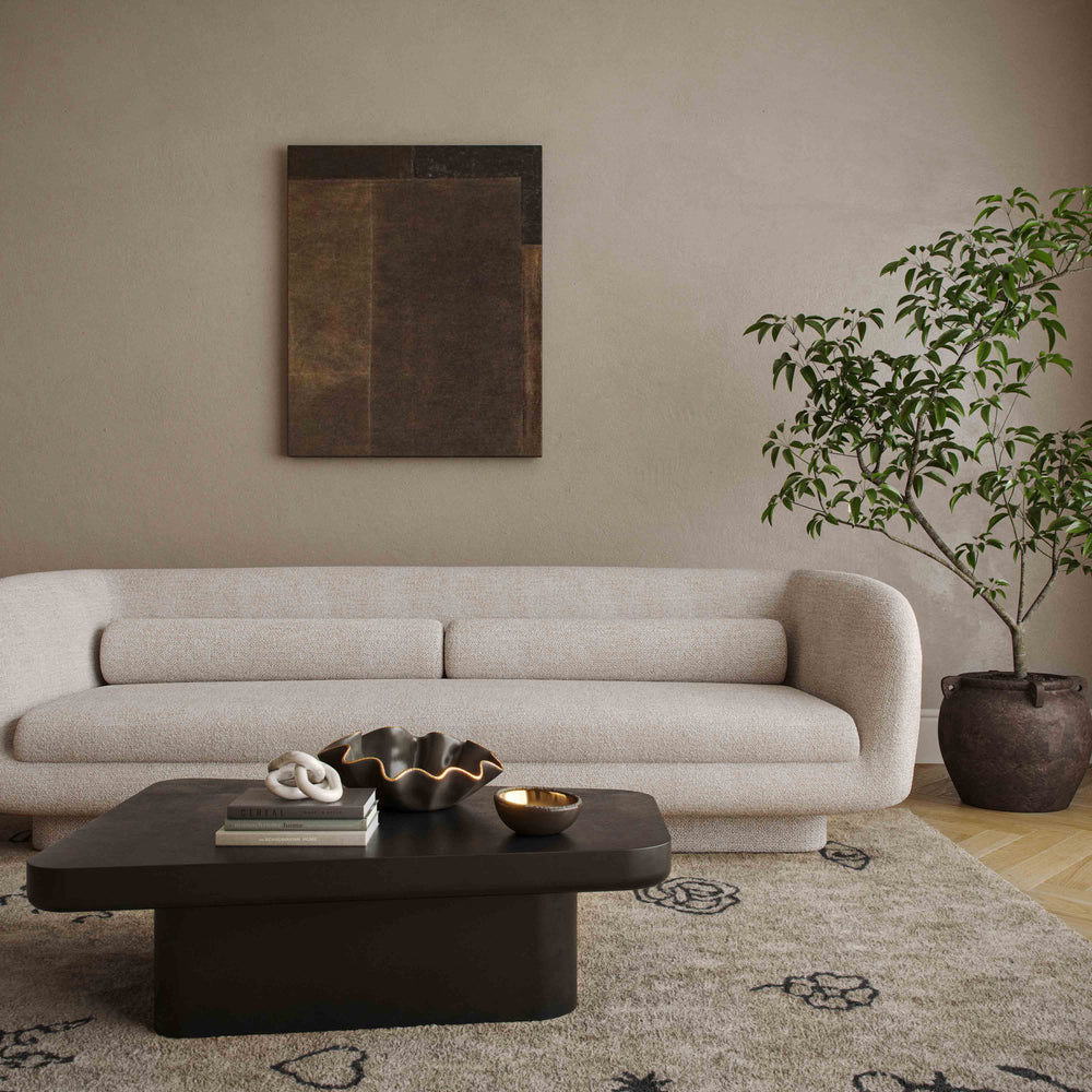 Simone 96" Cream Performance Boucle Sofa