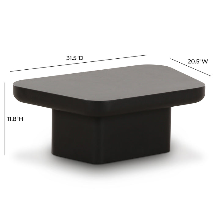 Yoko 32" Black Coffee Table