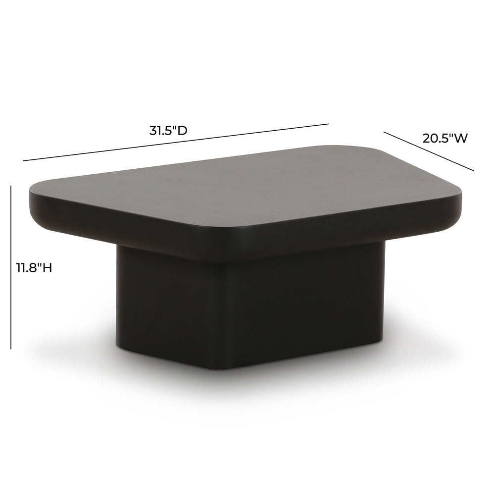 Yoko Black Coffee Table (32"-39")