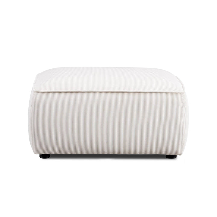 Travie Performance Corduroy Velvet Ottoman
