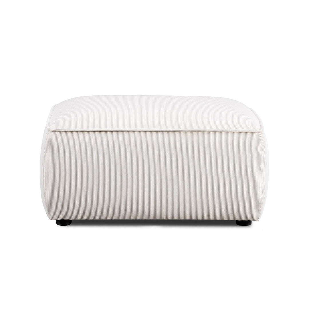 Travie Performance Corduroy Velvet Ottoman