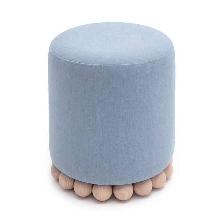 Dex Upcycled Performance Fabric Ottoman