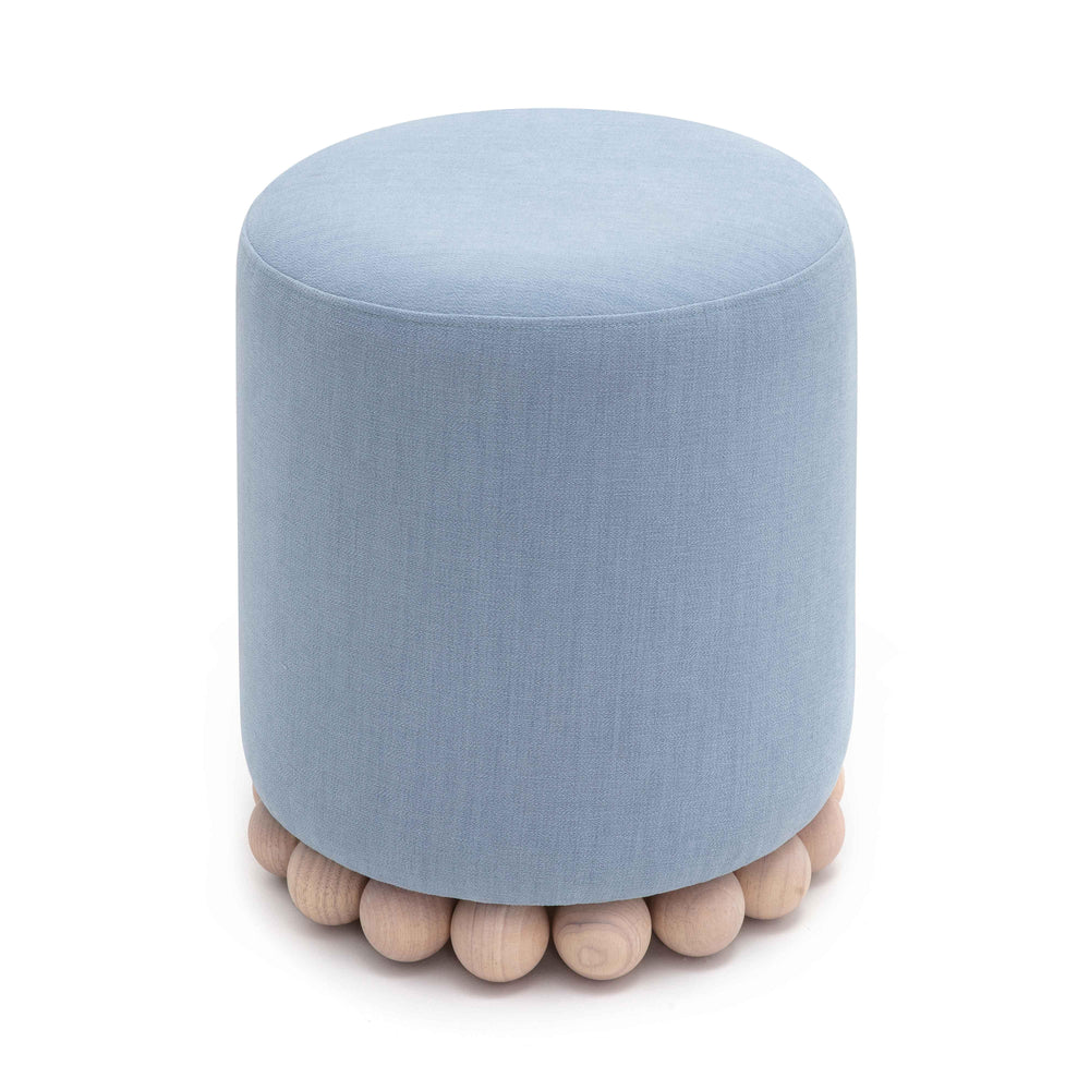 Dex Upcycled Performance Fabric Ottoman