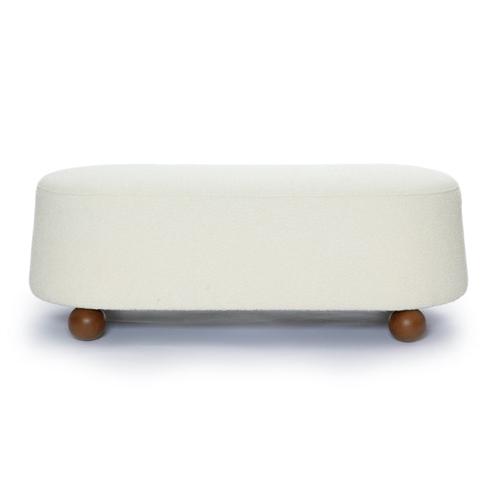 Jaine 48" Performance Boucle Large Ottoman
