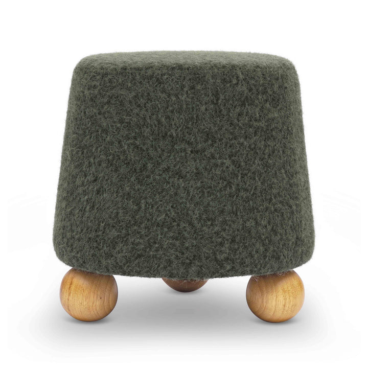 Jaine Contract-Grade Faux Mohair Ottoman