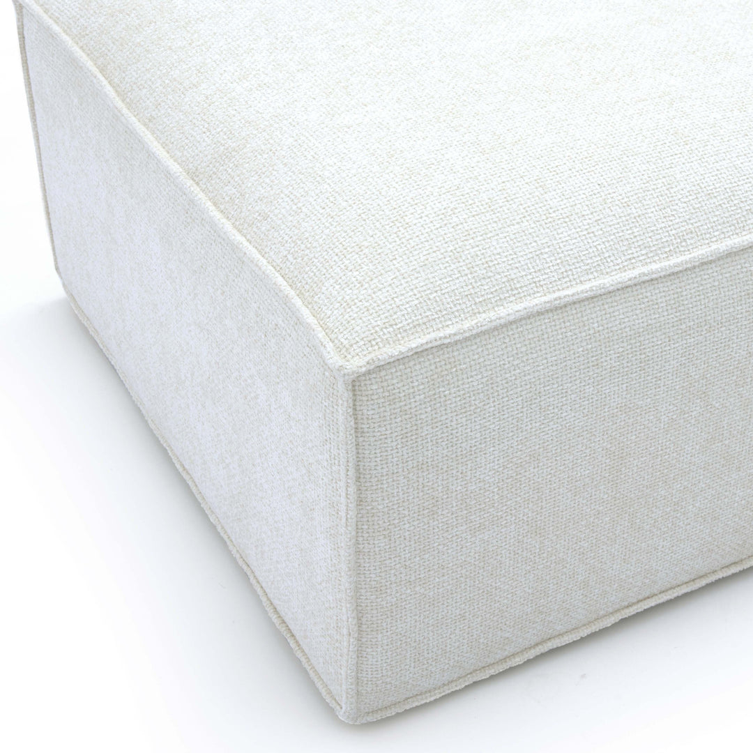 Mindy Performance Chenille Basketweave Ottoman