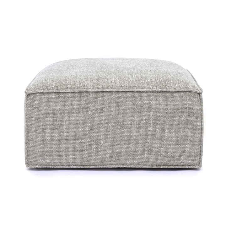 Mindy Performance Chenille Basketweave Ottoman