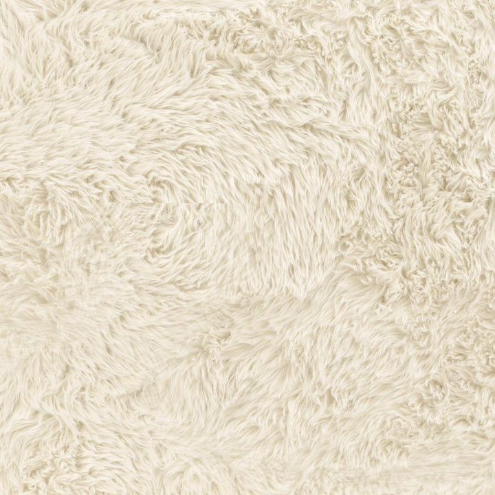 Ollie 56.5" Natural Contract-Grade Straight Vegan Shearling Large Bench