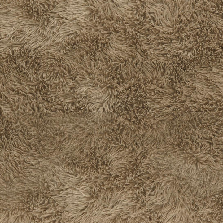 Ollie 56.5" Taupe Contract-Grade Straight Vegan Shearling Large Bench