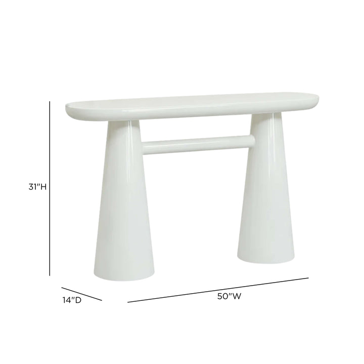 Baila 50" Glossy Lacquer Console Table