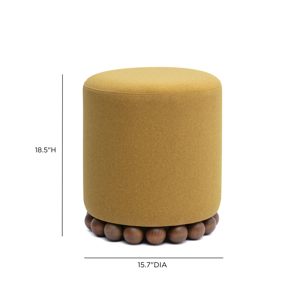 Dex Performance Vegan Mohair Ottoman