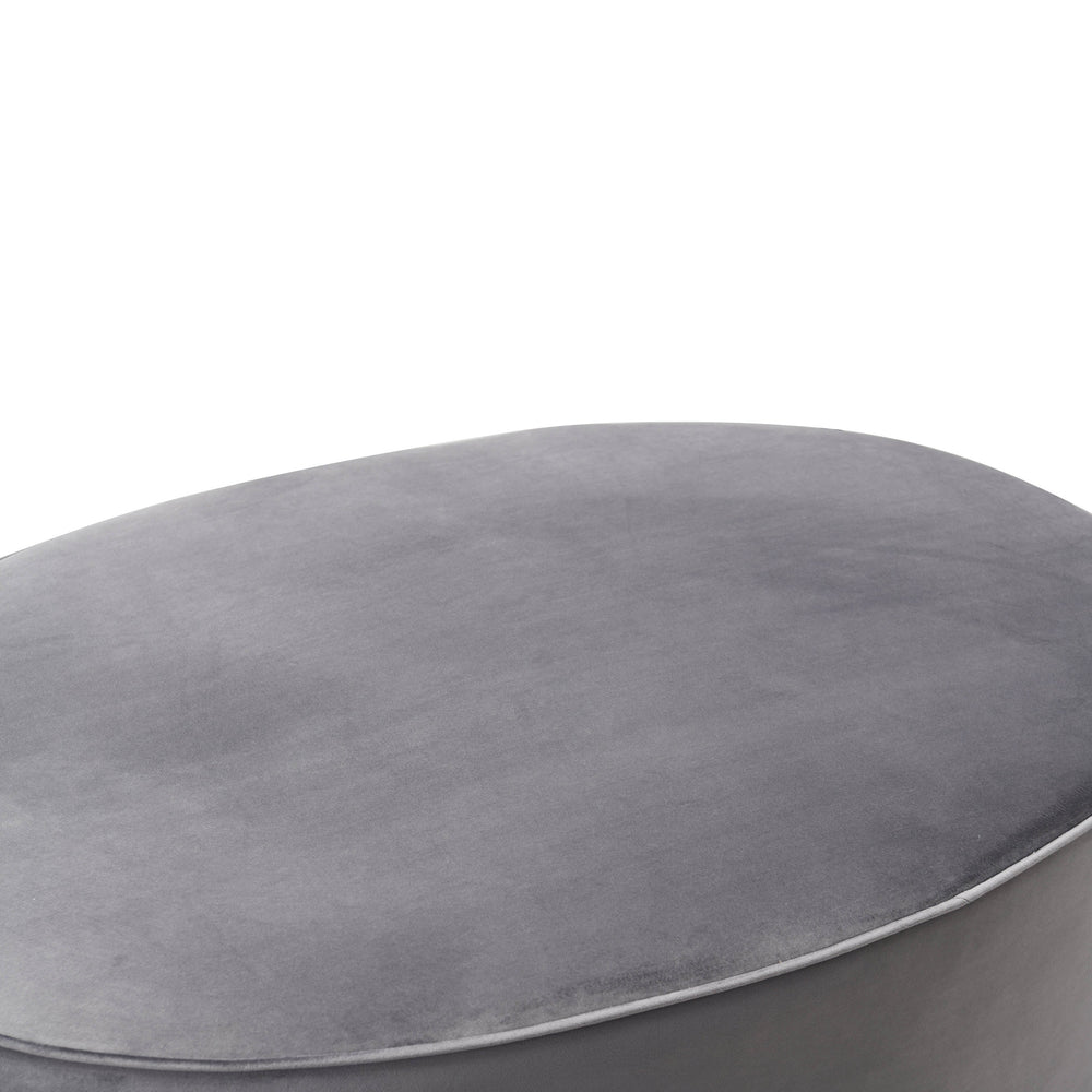 Scarlett Performance Velvet Oval Ottoman