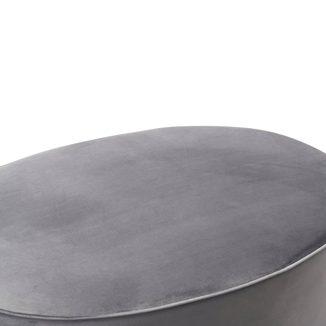 Scarlett Performance Velvet Oval Ottoman