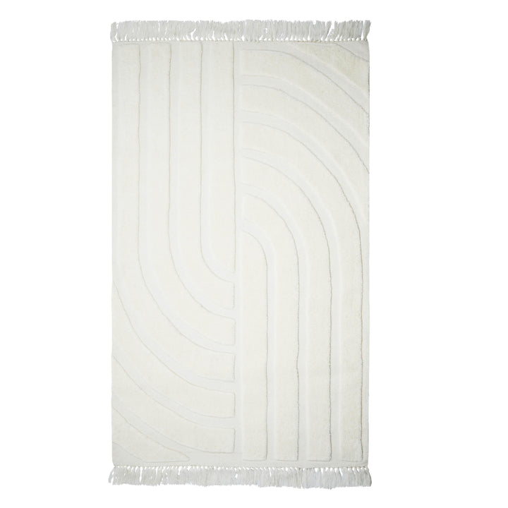 Loop White Area Rug - 8&