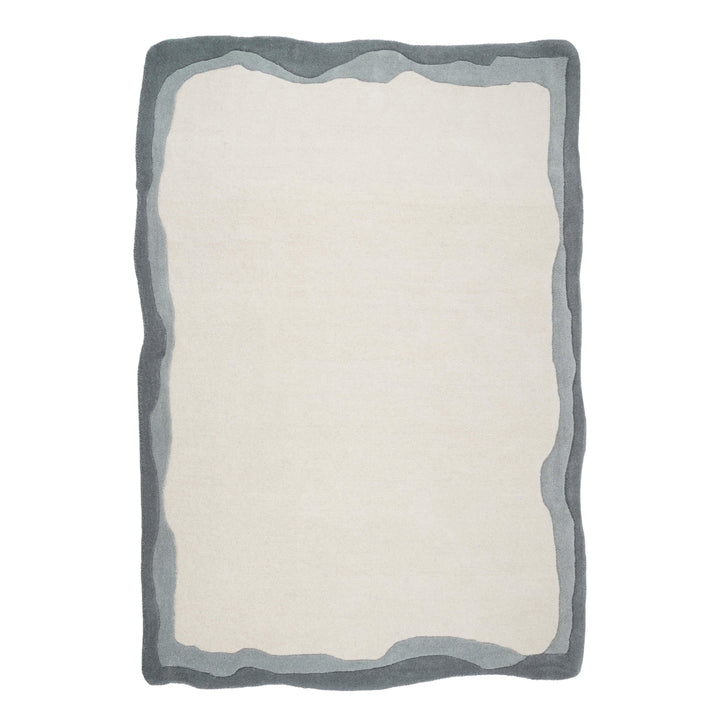Tarba Rectangular Floor Rug - Grey / 5&