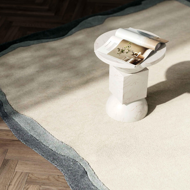 Tarba Rectangular Floor Rug - Grey / 5&