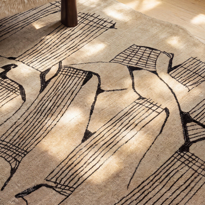 Mezzo Natural Hand Tufted Wool Area Rug 5&