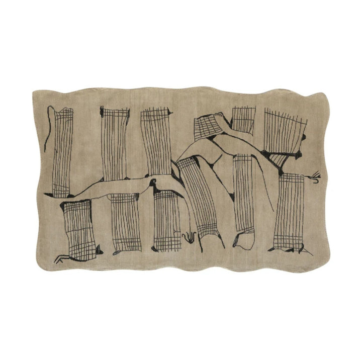 Mezzo Natural Hand Tufted Wool Area Rug 5&