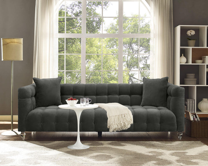 Bea 91" Performance Velvet Tufted Sofa
