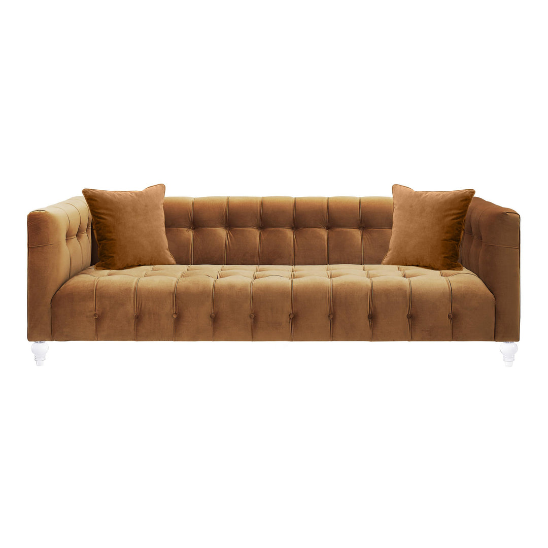 Bea 91" Performance Velvet Tufted Sofa