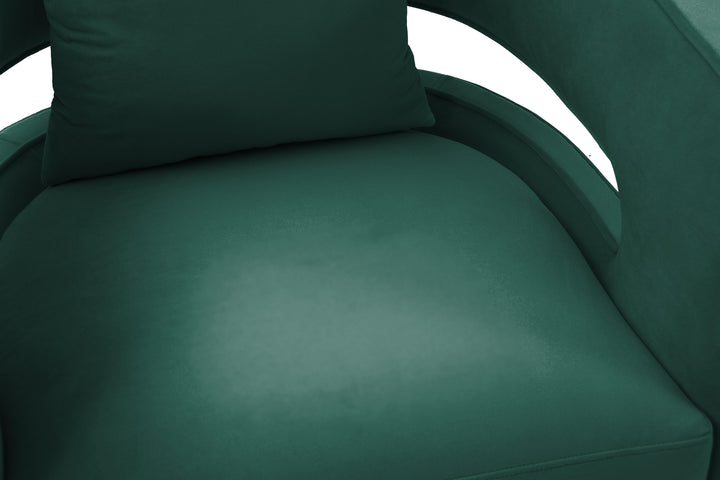 Kennedy Performance Velvet Swivel Accent Chair