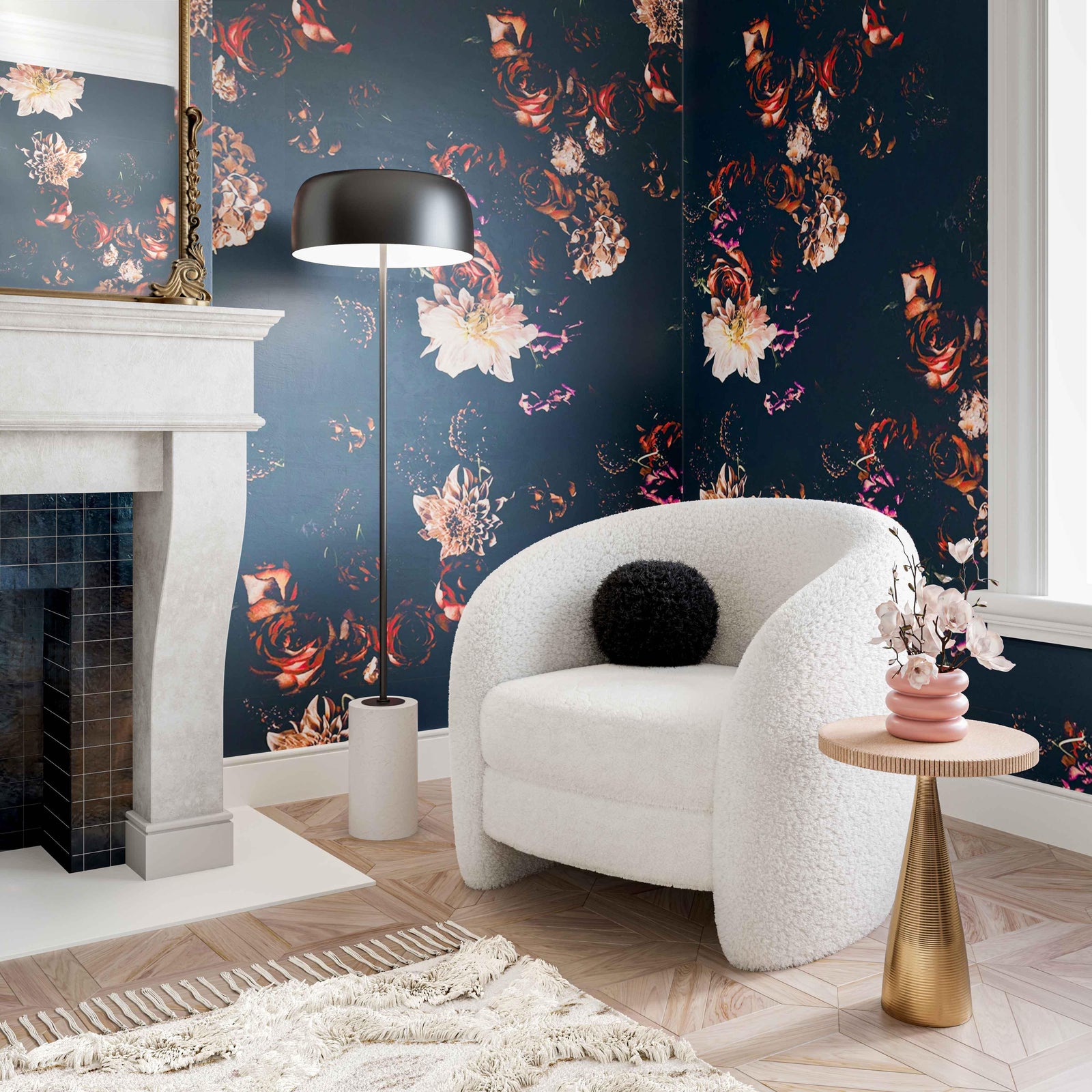 Dakota Performance Faux Shearling Armchair