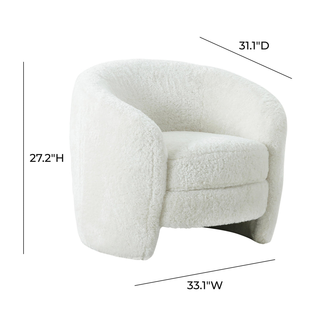 Dakota Performance Faux Shearling Armchair