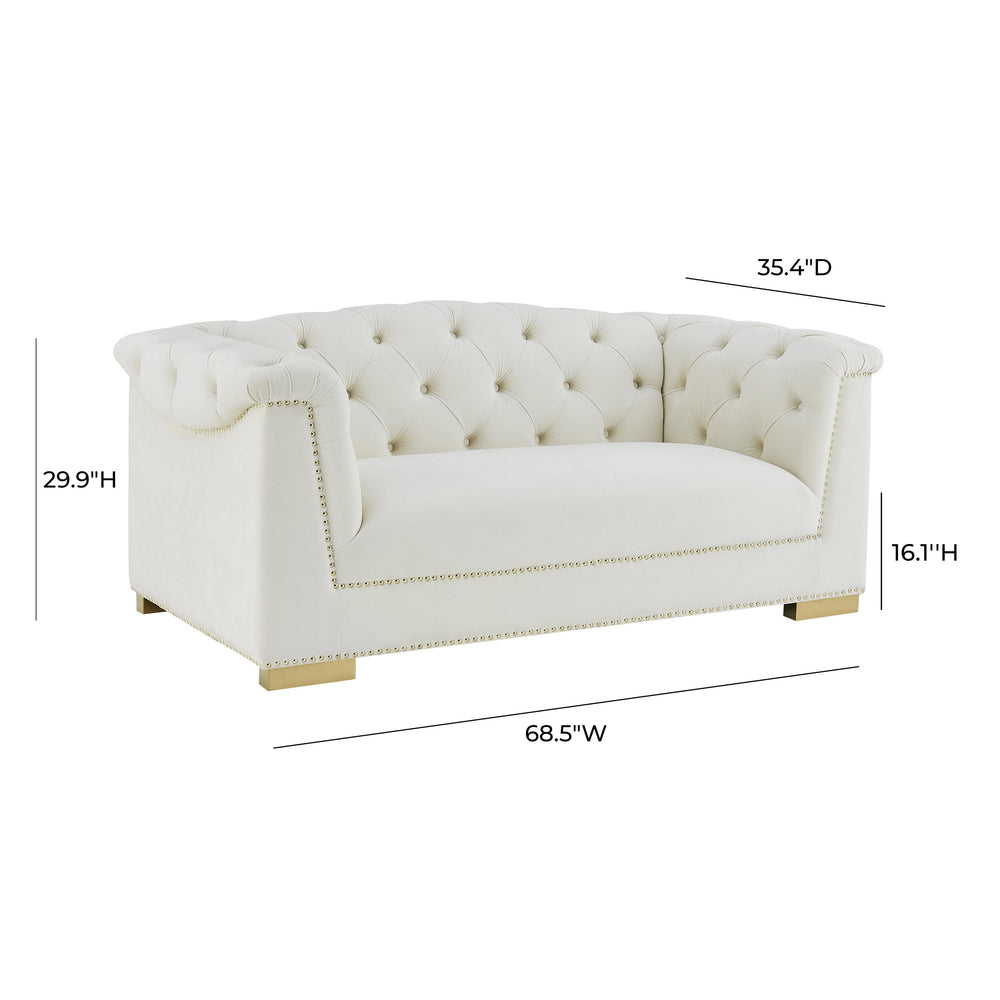 Farah 69" Performance Velvet Loveseat by Inspire Me! Home Decor